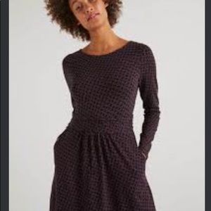 Boden Abigail Jersey Dress Black